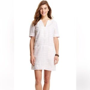 Vineyard Vines Beach Stripe Linen Tunic Shift Dress Size 4